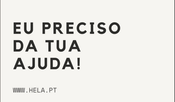 Eu preciso da TUA ajuda